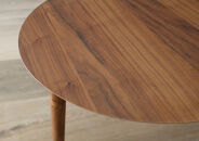 【開梱設置】高野木工 バルーンリビングテーブル 90-3枚 ウォールナット【10年保証】