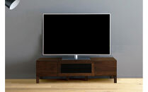 【開梱設置】高野木工 LECCE レッチェ 120TVボード ウォルナット  (黒ガラス) 【10年保証】