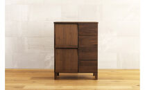 【開梱設置】高野木工 LECCE レッチェ68マガジンレコードラック ウォルナット【10年保証】