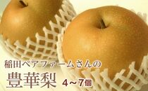 稲田ペアファームの豊華梨（ゆたかなし）（2）【4～7玉入り】【フルーツ 果物 くだもの 食品 人気 おすすめ 送料無料】