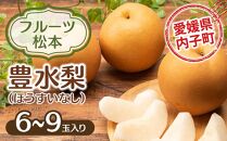 フルーツ松本の豊水梨(ほうすいなし)（2）【6～9玉入り】【フルーツ 果物 くだもの 食品 人気 おすすめ 送料無料】