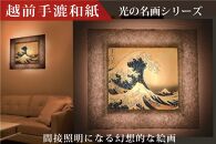 越前和紙と日本画　葛飾北斎　富嶽三十六景「神奈川沖浪裏」