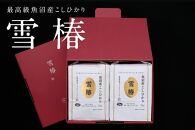 【ギフト用】最高級魚沼産コシヒカリ「雪椿」2kg×2袋 化粧箱入り