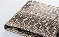 財布 二つ折り財布 ハブ 革 ( 縦11cm × 横9.5cm )