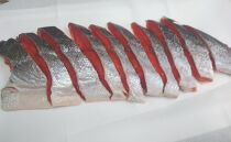【ふるさと納税】天然紅鮭切身　約80g×10切れ　激辛　自社切身加工品