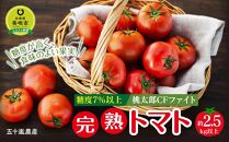 糖度7％以上　完熟トマト（桃太郎CFファイト・令和4年産）約2.5ｋｇ以上