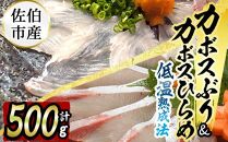 【刺身セット】佐伯産カボスぶり&カボスひらめ　低温熟成魚切り身