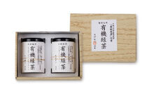 有機緑茶２本紙缶セット【ポイント交換専用】