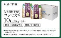 【令和6年産】 化学肥料不使用コシヒカリ 精米10kg（5kg×2袋） / 白米 米 福井県あわら市産 美味しい 特別栽培米 減農薬 安心な米 旨味 甘み もっちり エコファーマー こしひかり 冷蔵保管米 新米