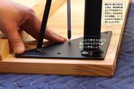 鉄脚テーブル 4本セット・680ｍｍ・支柱太さ27ｍｍタイプ【艶消しクリア】DIY用テーブル足