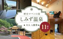 歴史ロマンの湯 しみず温泉 大人 入館券 11回分 入浴チケット 温泉利用券 観光 日帰り