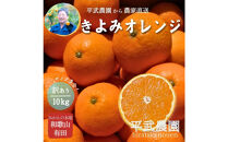 農家直送！きよみオレンジ&nbsp;10kg&nbsp;訳あり≪サイズ混合≫［平武農園］～蛍飛ぶ町から旬の便り～［2026年3月下旬から順次発送予定］
