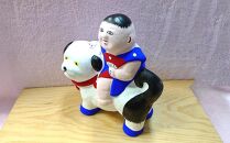 【長谷寺詣で人気の土産品】出雲人形　犬乗り子ども