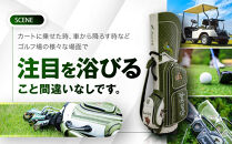 【ルーツゴルフ】ルーツストーリー キャディバッグ ［グリーン／ホワイト］ゴルフクラブ［ 京都 ゴルフ ブランド 世の中で一番飛ぶクラブを作りたい 飛距離 スコア 人気 おすすめ オーダーメイド 特別仕様 カスタマイズ カスタム ］