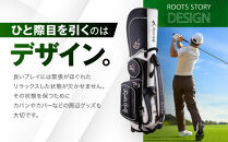 【ルーツゴルフ】ルーツストーリー キャディバッグ ［ブラック／ホワイト］ゴルフクラブ［ 京都 ゴルフ ブランド 世の中で一番飛ぶクラブを作りたい 飛距離 スコア 人気 おすすめ オーダーメイド 特別仕様 カスタマイズ カスタム ］