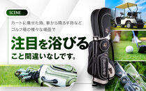 【ルーツゴルフ】ルーツストーリー キャディバッグ ［ブラック／ホワイト］ゴルフクラブ［ 京都 ゴルフ ブランド 世の中で一番飛ぶクラブを作りたい 飛距離 スコア 人気 おすすめ オーダーメイド 特別仕様 カスタマイズ カスタム ］