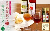 八女立花ワインセットＡ【あまおう・キウイを完熟果汁で醸造した自信作のワイン】　