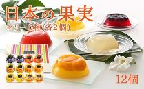 日本の果実フルーツゼリー セット12個