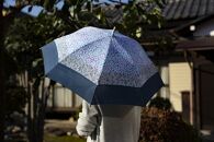 【東京染小紋】世界に一つのグラデーション  伝統の小紋を掛け合わせた手差し型染ＵＶ日傘（唐草と市松）