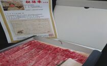 【上質A4ランク】松阪牛すき焼き800g（ウデ）