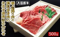 大田原牛 極上 霜降り肉と濃厚赤身肉のお任せ 焼肉 詰め合わせ（500g）| ブランド牛 和牛 牛肉 霜降り 赤身 食べ比べ 高級