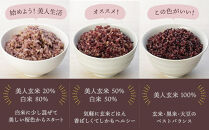 【定期便全12回】玄米・黒米・大豆の雑穀ブレンド&nbsp;美人玄米&nbsp;1kg×12ヶ月