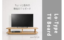 【無垢材のコンパクトテレビ台】miniテレビボード&nbsp;120&nbsp;オーク
