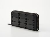YUKIMURA [Samurai Bag Round Zipper Wallet]（黒）