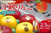 江刺りんご（サンふじ・シナノゴールド） 贈答用化粧箱入 2.5kg【12月お届け】