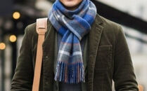 【神戸タータン】カシミヤマフラー