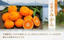 こだわり栽培　高根島みかん 3kg ＜2024年11月下旬より発送開始＞【広島県尾道市 瀬戸田　柑橘 フルーツ 果物】