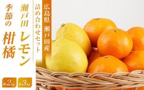 瀬戸田レモン3ｋｇと季節の柑橘2ｋｇ＜2024年11月下旬より発送開始＞