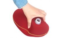 07-17クロッツやわらか湯たんぽ/たまご型（レッド）