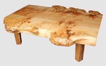 【04】座卓（テーブル）カバ・一枚天板【厚さ約6cm 29kg】