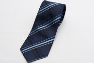 &nbsp;【受注生産】匠の技術で織り上げるシルク１００％のストライプネクタイ（ネイビー）|&nbsp;ネクタイ&nbsp;シルク&nbsp;ストライプ&nbsp;&nbsp;高級&nbsp;快適&nbsp;ビジネス&nbsp;フォーマル&nbsp;贈答用&nbsp;送料無料&nbsp;東京&nbsp;八王子