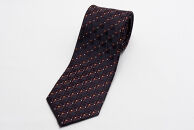 &nbsp;【受注生産】匠の技術で織り上げるシルク１００％のビンテージ小紋柄ネクタイ（オレンジコーナー）|&nbsp;ネクタイ&nbsp;シルク&nbsp;ヴィンテージ&nbsp;柄&nbsp;高級&nbsp;ビジネス&nbsp;フォーマル&nbsp;贈答用&nbsp;送料無料&nbsp;東京&nbsp;八王子