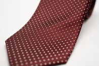 &nbsp;【受注生産】匠の技術で織り上げるシルク１００％のサテンピンドットネクタイ（ダークワイン）|&nbsp;ネクタイ&nbsp;シルク&nbsp;サテン&nbsp;ワイン&nbsp;高級&nbsp;ビジネス&nbsp;フォーマル&nbsp;ギフト&nbsp;送料無料&nbsp;東京&nbsp;八王子