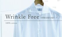 【綿100％形態安定生地】Wrinkle Free 土井縫工所 オーダードレスシャツ＜1枚＞