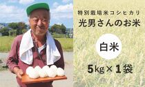 ◆特別栽培米 コシヒカリ 光男さんのお米 白米 5kg×1袋