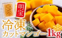 冷凍カットマンゴー【明宝】1kg
