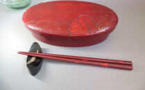 鎌倉彫青山工房の箸（さくら）
