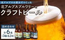 北アルプスの恵みでつくった「北アルプスブルワリーのクラフトビール 6本セット」| クラフト ビール 地ビール 詰め合わせ  セット 飲み比べ 信州 アルプス 長野県 大町市