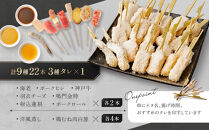 神戸串乃家　串揚げセット　９種22本（A5）