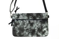 【伊と幸】《白生地の老舗が贈る》正絹染めサコッシュ（絞り染め・海松色）