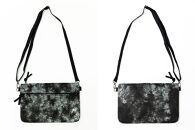 【伊と幸】《白生地の老舗が贈る》正絹染めサコッシュ（絞り染め・海松色）