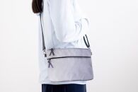 【伊と幸】《白生地の老舗が贈る》正絹染めサコッシュ（絞り染め・海松色）