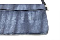 【伊と幸】《白生地の老舗が贈る》正絹染めサコッシュ（絞り染め・鉄紺）