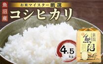 【お米マイスター厳選】魚沼産コシヒカリ4.5Kg