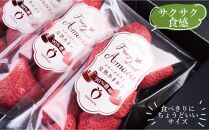 形も味もそのまま楽しめる！完熟あまおう【フリーズドライギフトセット】 (20g×3袋)【あまおう 食品 あまおう フルーツ あまおう 果物 苺くだもの いちご 食品 イチゴ 人気 あまおう おすすめ 送料無料 福岡県 大川市 AA046】