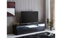 【開梱設置】テレビ台 TV台 幅180cm フレッド ストーンブラック 大川家具 テレビボード